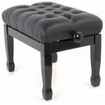 AW klav&iacute;rn&iacute; stolička deluxe - čern&aacute; leskl&aacute;