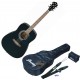 Ibanez V 50NJP BK pack - set akustická kytara + příslušenství