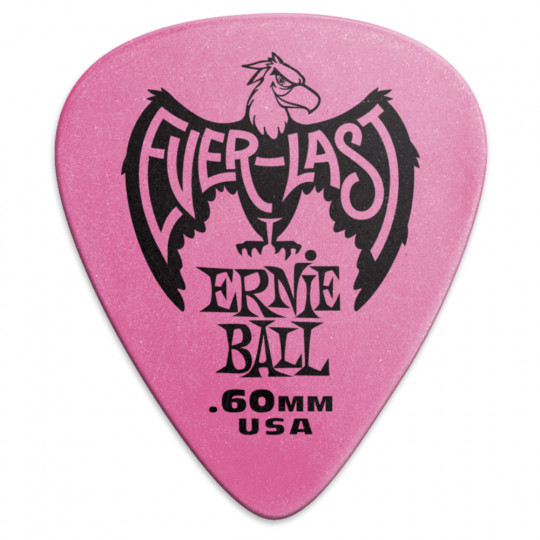 Ernie Ball Everlast Picks Pink .60mm - kytarová trsátka 1ks