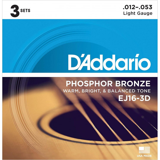 D'Addario EJ16-3D