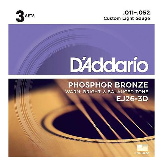 D&#039;Addario EJ26-3D