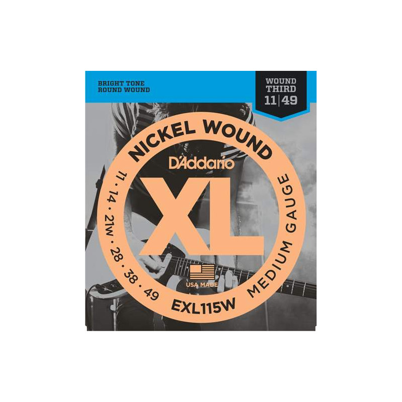 D'Addario EXL115W - struny pro elektrickou kytaru