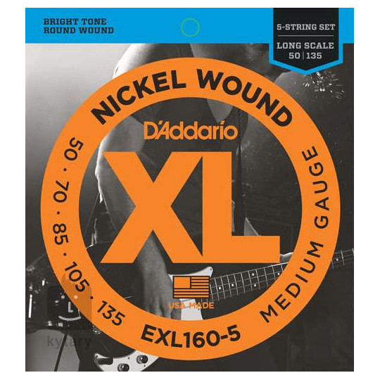 D&#039;Addario EXL160-5 - struny pro basovou kytaru