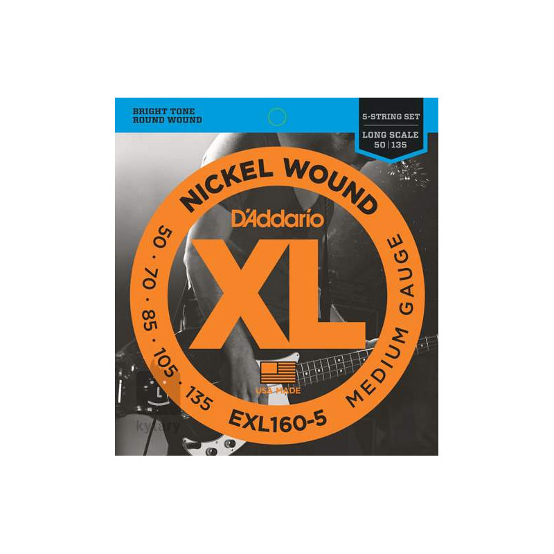 D'Addario EXL160-5 - struny pro basovou kytaru