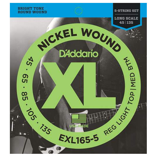 D&#039;Addario EXL165-5 - struny pro basovou kytaru