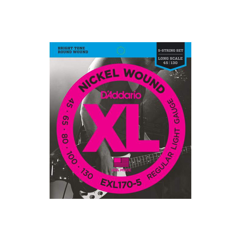 D'Addario EXL170-5 - struny pro basovou kytaru