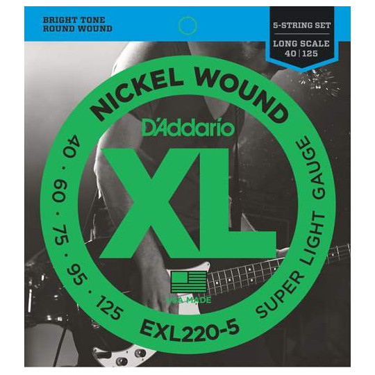 D'Addario EXL220-5 - struny pro basovou kytaru