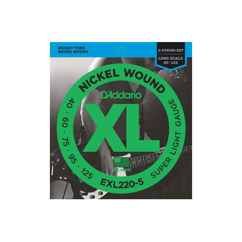 D'Addario EXL220-5 - struny pro basovou kytaru