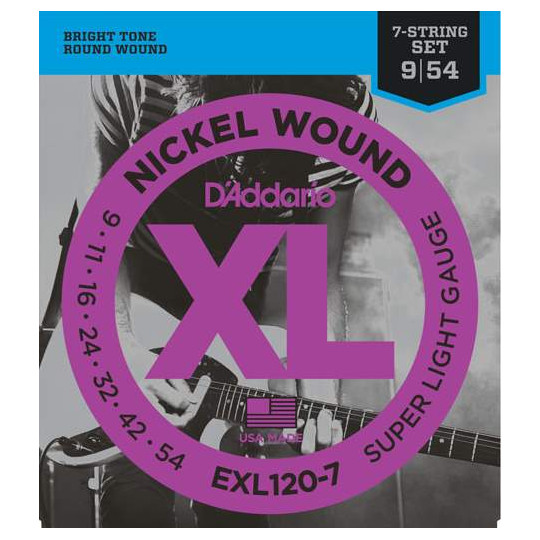 D&#039;Addario EXL120-7 - struny pro elektrickou kytaru