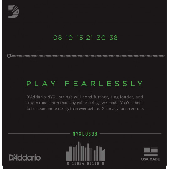 D&#039;Addario NYXL0838 - struny pro elektrickou kytaru