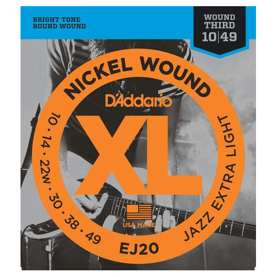 D&#039;Addario EJ20 - struny pro elektrickou kytaru