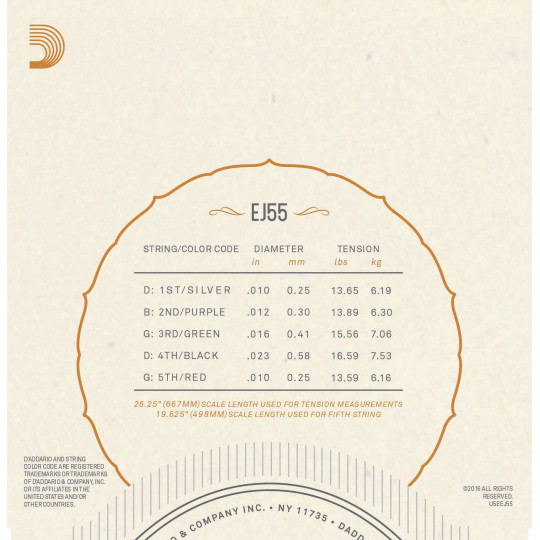 D&#039;Addario EJ55