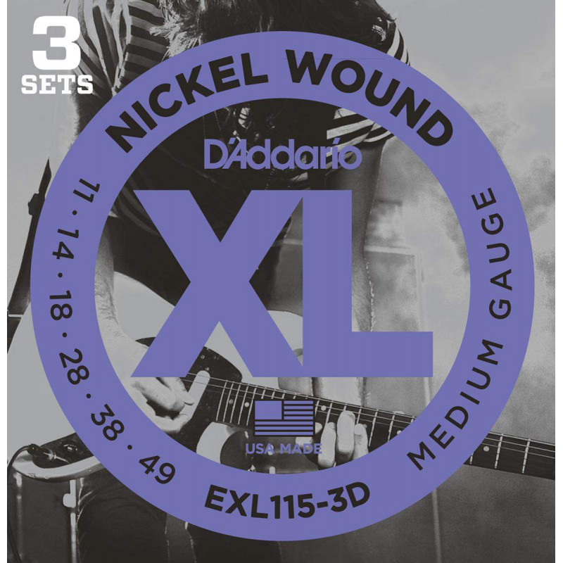 D'Addario EXL115-3D- struny pro elektrickou kytaru