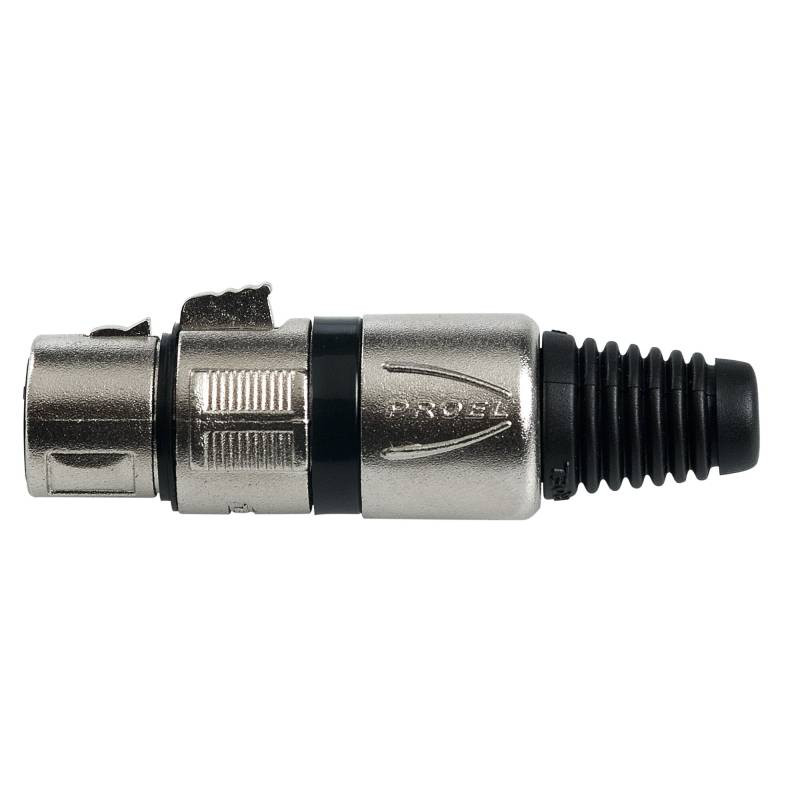 PROEL XLR3FVPROBK - samice XLR 3pin, kov