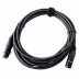 Symetrický mikrofonní kabel o délce 5 m XLR (samec) - XLR (samice) s kvalitními konektory v černém provedení.