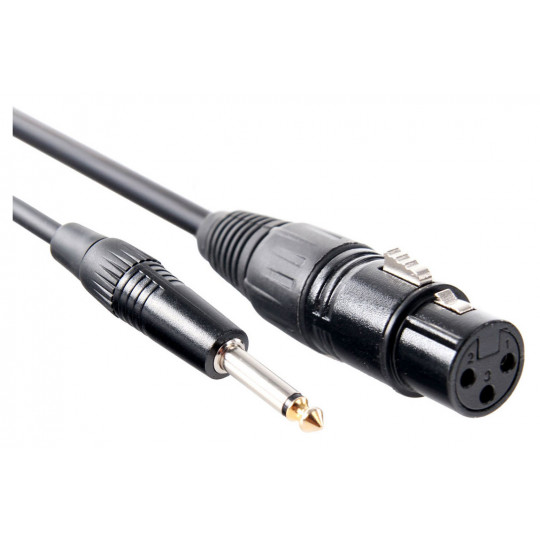 Pronomic Stage XFJ-2.5 mikrofonní - propojovací kabel XLR-jack 2,5 m, černý