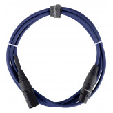 Pronomic DMX3-2,5 DMX/mikrofonní kabel 2,5m s pozlacenými kontakty - modrý