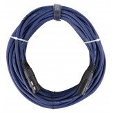 Pronomic DMX3-20 DMX/mikrofonní kabel 20m s pozlacenými kontakty - modrý