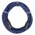 DMX/mikrofonní kabel o délce 20m XLR (samec) - XLR (samice) s pozlacenými kontakty v modrém provedení.