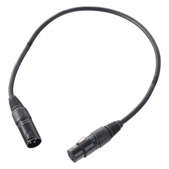 Pronomic Stage XFXM-0.5 mirofonní kabel XLR 0,5 m - černý