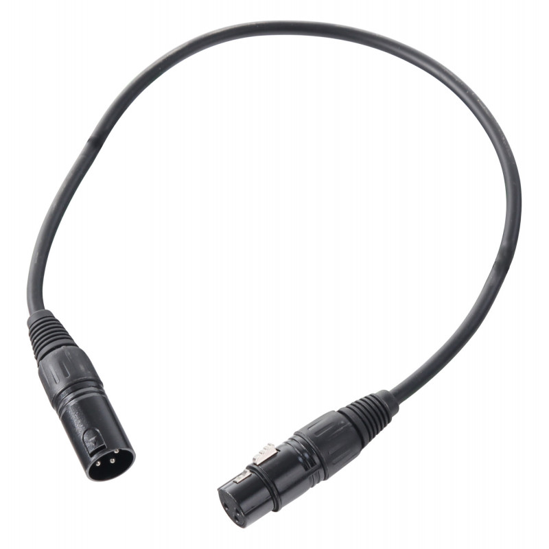 Pronomic Stage XFXM-0.5 mirofonní kabel XLR 0,5 m - černý