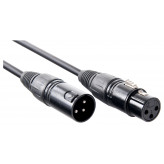 Pronomic Stage XFXM-0.5 mirofonní kabel XLR 0,5 m - černý