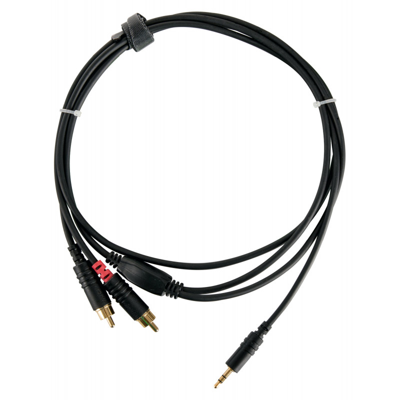 Pronomic J3RC-1,5m audiokabel 3,5mm stereo jack - cinch 1,5 m