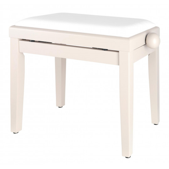 Proline klavírní stolička - bílý mat