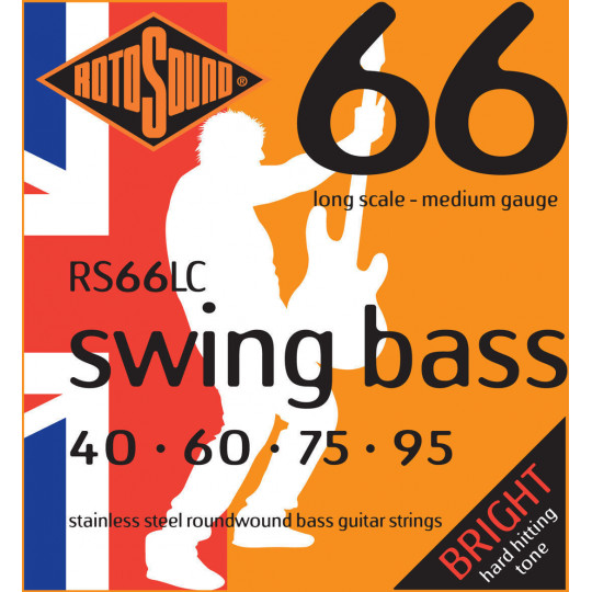 Rotosound RS66LC - baskytarové struny 040-095