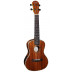 Koncertní elektroakustické ukulele, přední deska koa, záď a luby koa, krk okoume, uzavřené černé mechaniky.