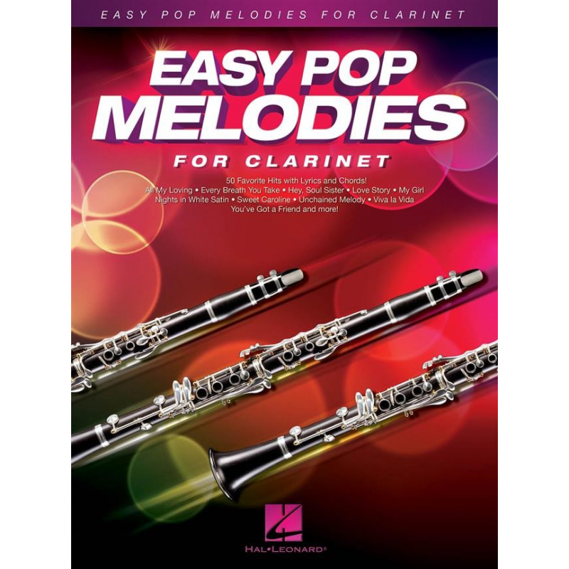 Easy pop melodies for clarinet