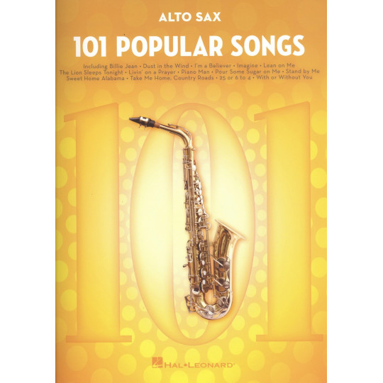 101 Popular songs for alto saxophone