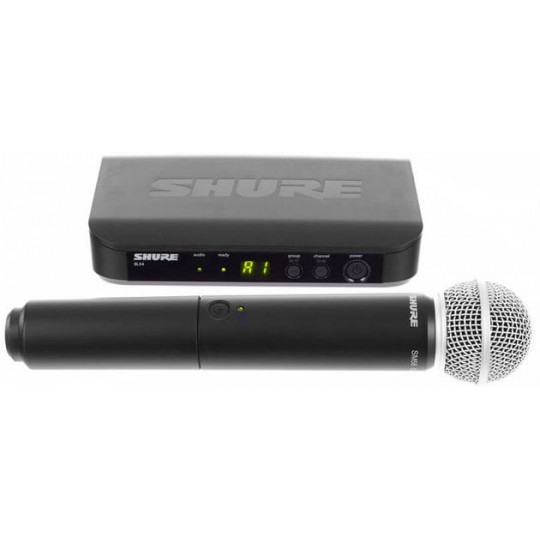 SHURE BLX24E/SM58 - SMW systém, BLX4E + ruční mikr. SM58