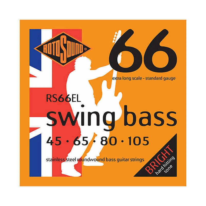 Rotosound RS66EL baskytarové struny 45-105 Extra Long