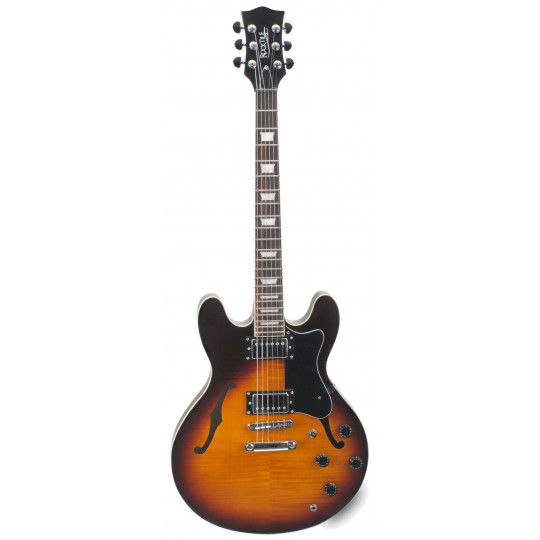 Rocktile Pro HB100-SB semiakustická kytara Vintage Sunburst