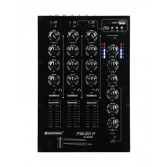 Omnitronic PM-311P DJ mixer s MP3 přehrávačem