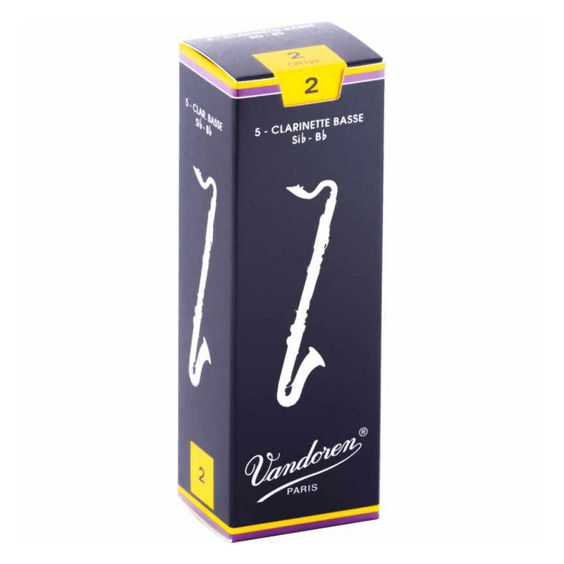 VANDOREN CR122 - plátky pro Bas klarinet tvrdost 2