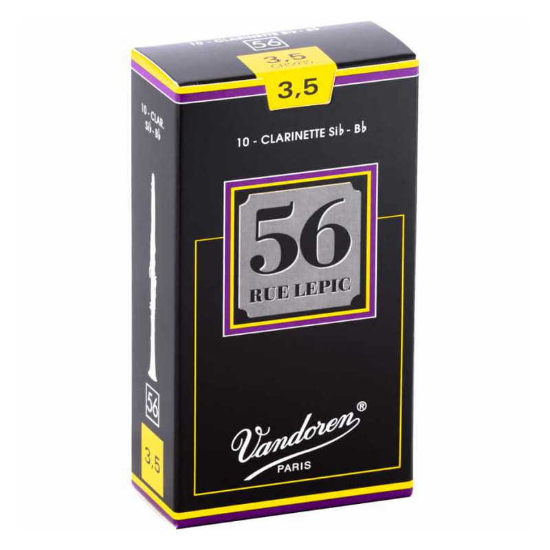 VANDOREN CR5035+ - "56 rue Lepic" plátky pro Bb klarinet, tvrdost 3,5+ VANDOREN CR5035+ - "56 rue Lepic" plátky pro Bb klarinet, tvrdost 3,5+