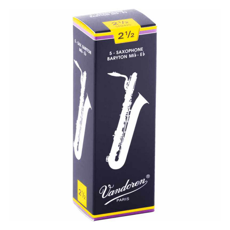 VANDOREN SR2425 - plátky pro baryton saxofon tvrdost 2,5 VANDOREN SR2425 - plátky pro baryton saxofon tvrdost 2,5