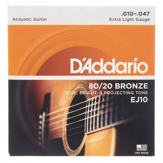 D&#039;Addario EJ10 - struny pro akustickou kytaru