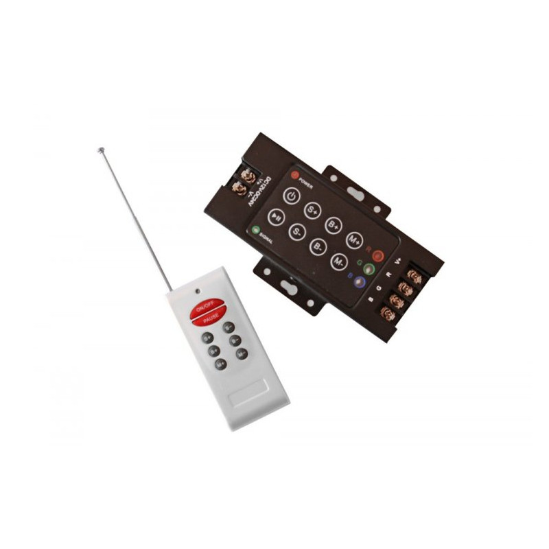 eLite ovladač pro LED svítící pásky, 12-24V, RGB, RF