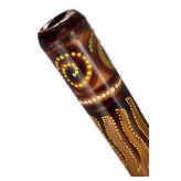 Etno didgeridoo bambus 120 cm - vypalované/malované