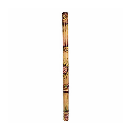 Etno didgeridoo bambus 120 cm - vypalované/malované