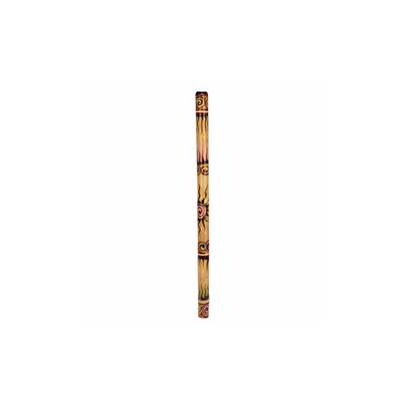 Etno didgeridoo bambus 120 cm - vypalované/malované