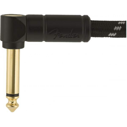 Fender  Deluxe Series 10&#039; Instrument Cable Black Tweed lomený