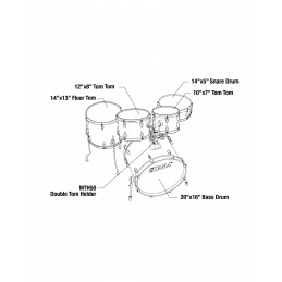 Tama IP52H6W-HBK Imperialstar Hairline Black