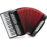 96 basový akordeon, černý.