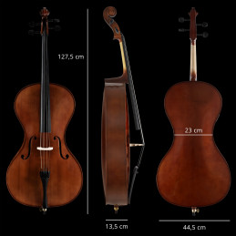 Classic Cantabile CP-200 4/4 Antique Cello Set