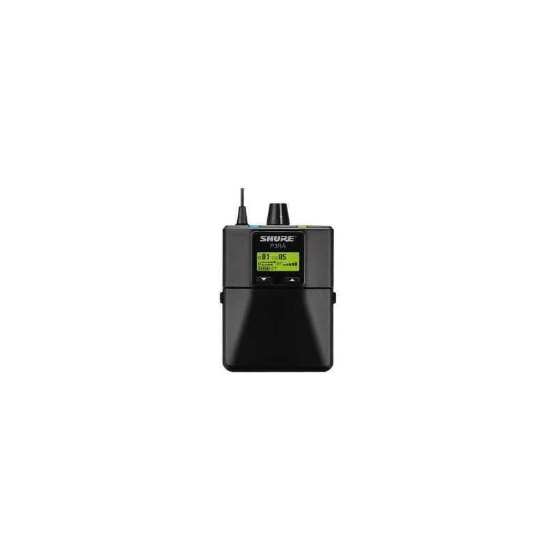 SHURE P3RA - premium bezdrátový přijímač/bodypack SHURE P3RA - premium bezdrátový přijímač/bodypack