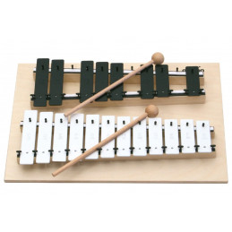 GOLDON chromatický metalofon v dřevěném boxu (11085)